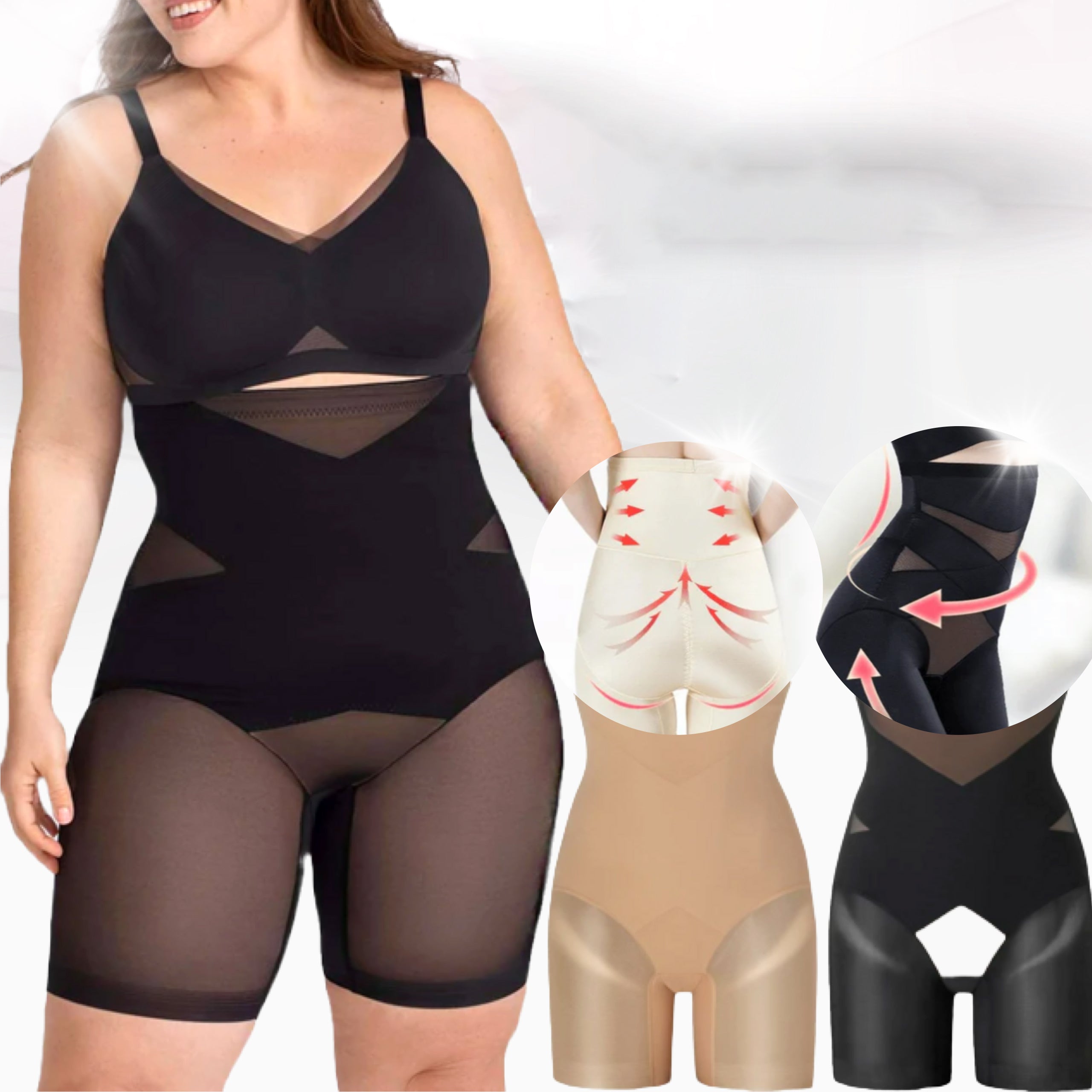 Shaper-Shorts mit hoher Taille