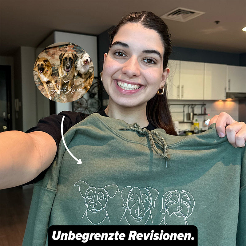 LinieLiebes® - Individuell besticktes sweatshirt