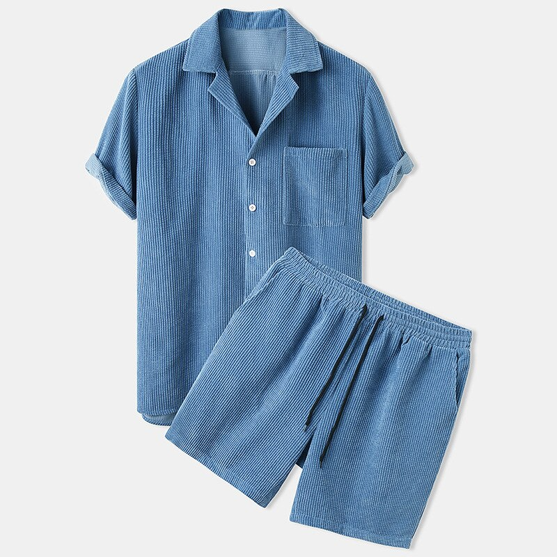 Kurzes Velours-Set für Männer