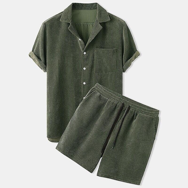 Kurzes Velours-Set für Männer